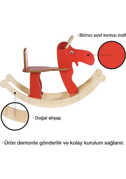 Odunconcept Ahşap Oyuncak Sallanan Geyik fırsatları