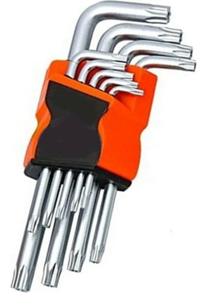 Yltools YL-008 9 Parça Alyan Yıldız Tork Anahtarı Seti 120 mm