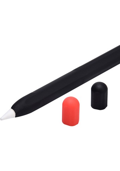 Apple Pencil 2. Nesil Uyumlu Silikon Koruma Kılıfı Siyah
