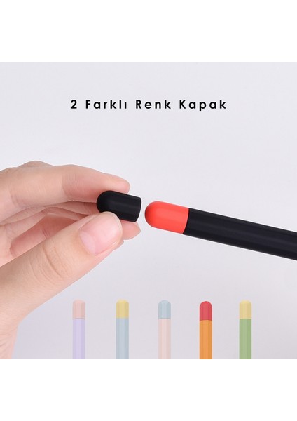 Apple Pencil 2. Nesil Uyumlu Silikon Koruma Kılıfı Siyah indirimleri
