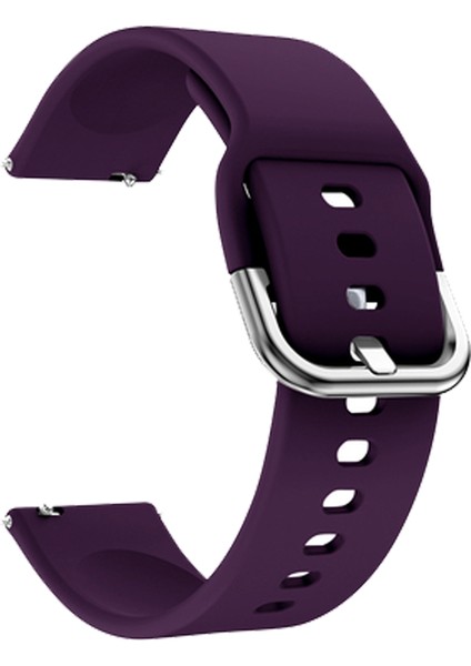 Amazfit Gts 2 42MM Uyumlu 20MM Silikon Kordon Mor