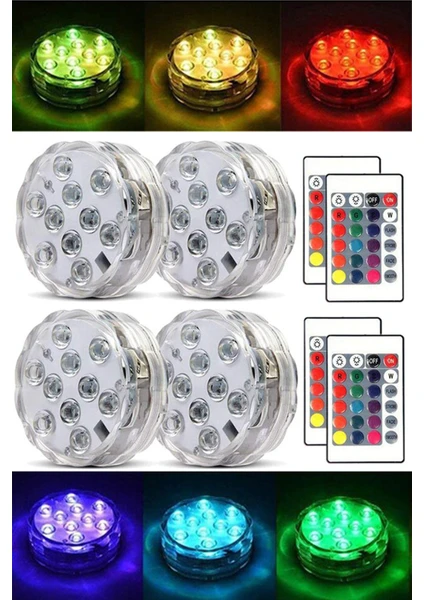 Su Geçirmez Rgb LED Aydınlatma Nargile ve Havuz Içi LED Işık Kumandalı