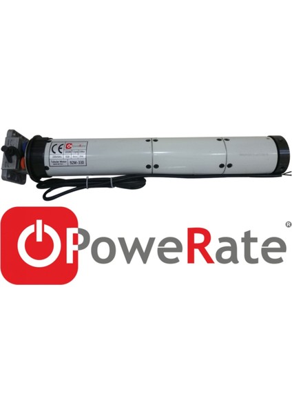 Powerate 330 Nm Redüktörlü Tüp Kepenk Motoru (Ø102 mm Boru Uyumlu