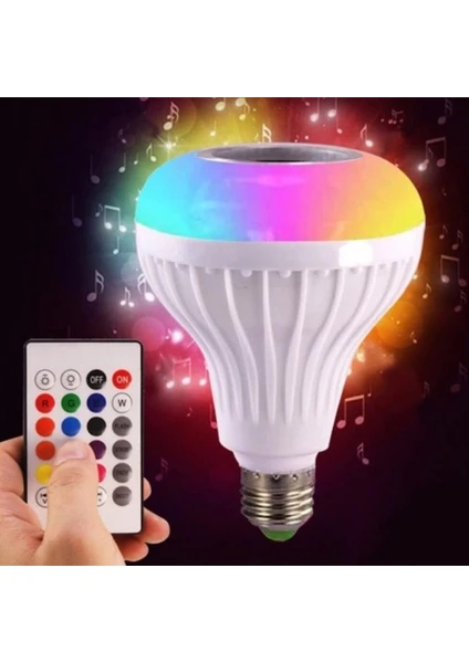 Music Bulb Bluetooth Hoparlör Akıllı LED Ampul Lamba