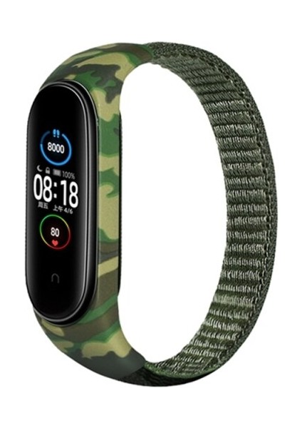 Xiaomi Mi Band Bileklik 3,4,5,6 Uyumlu Cırtlı Ayarlanabilir Hasır Kumaş Kordon 3'lü Kombin