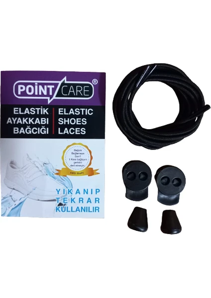 Point Care Akıllı Kilitli Elastik Ayakkabı Bağcık 100 cm