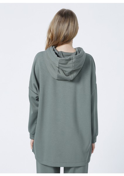 Homewear Koleksiyonu Haki KadınSweatshirt