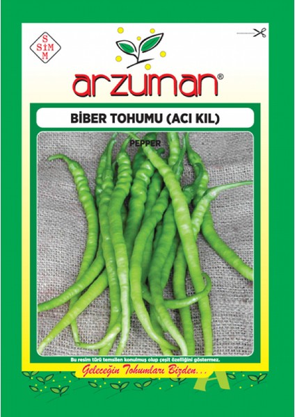 Acı Kıl Biber Tohumu( 1.300 Adet Tohum)