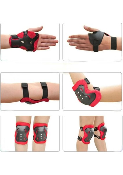 Çocuk Kemik Kask Dizlik Dirseklik Koruyucu Set fırsatları