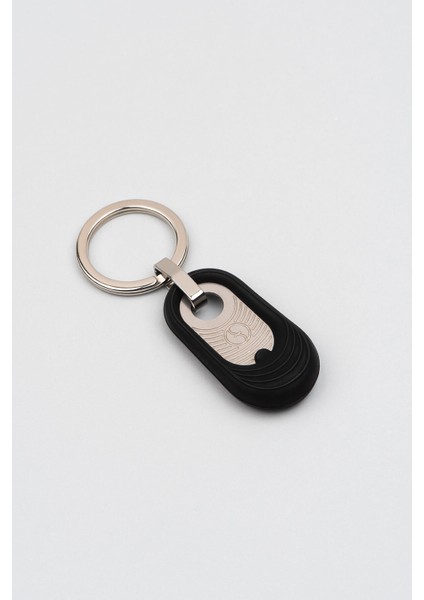 Kauçuk Detaylı Çelik Anahtarlık