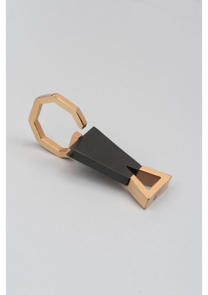 Rose Kaplama Geometrik Çelik Anahtarlık fiyatları