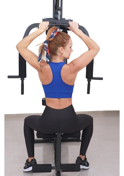 Yüksek Bel Siyah Desenli Toplayıcı Spor Tayt - GLINT.2478 indirimleri