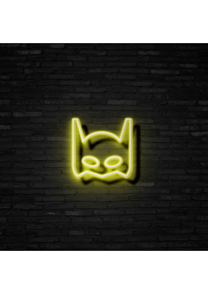 Batman Neon LED Duvar Yazısı Dekoratif Duvar Aydinlatmasi Gece Lambası