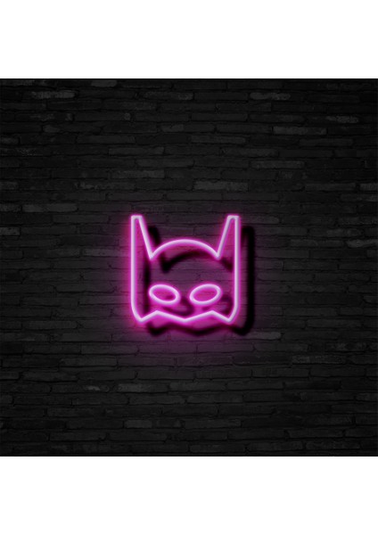 Batman Neon LED Duvar Yazısı Dekoratif Duvar Aydinlatmasi Gece Lambası