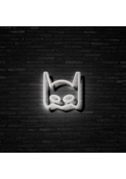 Batman Neon LED Duvar Yazısı Dekoratif Duvar Aydinlatmasi Gece Lambası