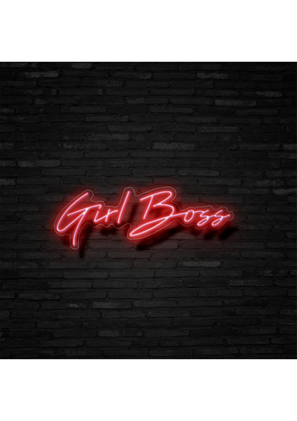 Gril Boss Neon LED Duvar Yazısı Dekoratif Duvar Aydinlatmasi Gece Lambası