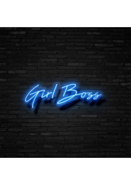 Gril Boss Neon LED Duvar Yazısı Dekoratif Duvar Aydinlatmasi Gece Lambası