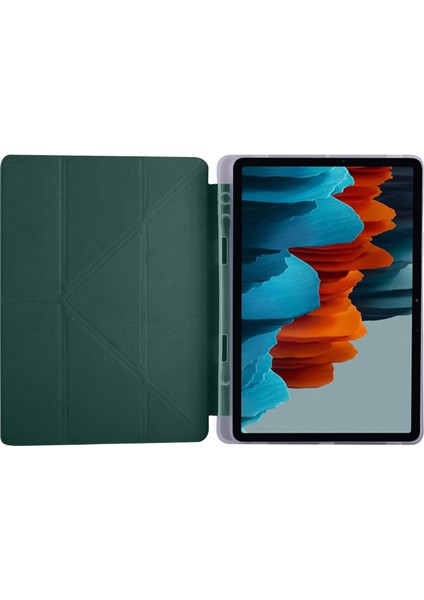 Samsung Galaxy Tab S8+ Plus 12.4 Uyumlu Kılıf Kalem Bölmeli Premium Smart Standlı Tablet Kılıfı indirimleri