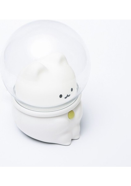 LED Gece Lambası Uzay Kapsül Sevimli Kedi Tavşan Lambası Kawaii Çocuk Bebek Çocuk Yatak Odası Başucu Dekor Işık Yumuşak Sıcak (Yurt Dışından)