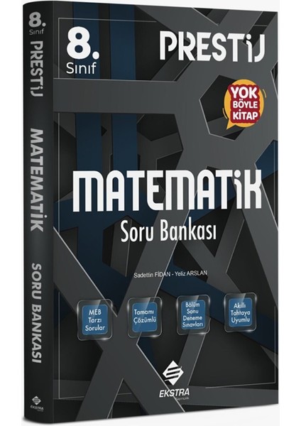 Ekstra Yayınları Lgs 8.Sınıf Prestij Matematik Soru Bankası - Zor Seviye