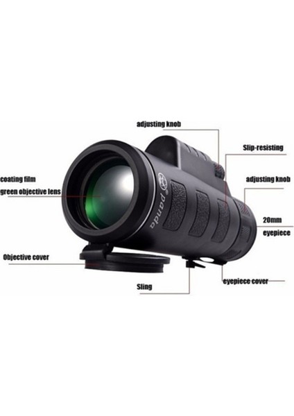 Dış Mekan Yürüyüş Teleskobu Için Tripod Klipsli Hd Optik Monoküler 40X Yakınlaştırma (Yurt Dışından) modelleri