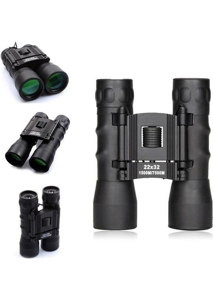 22X32 Gece Görüş Dürbün Teleskop Geniş Açı Optik Lens Yakınlaştırma Taşınabilir Katlanır Casus Teleskop (Yurt Dışından)