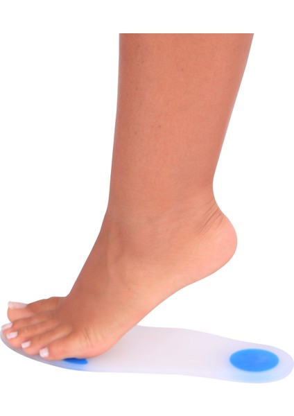 Silikon Tabanlık L (41-42 Numara) , Beyaz %100 Anatomik