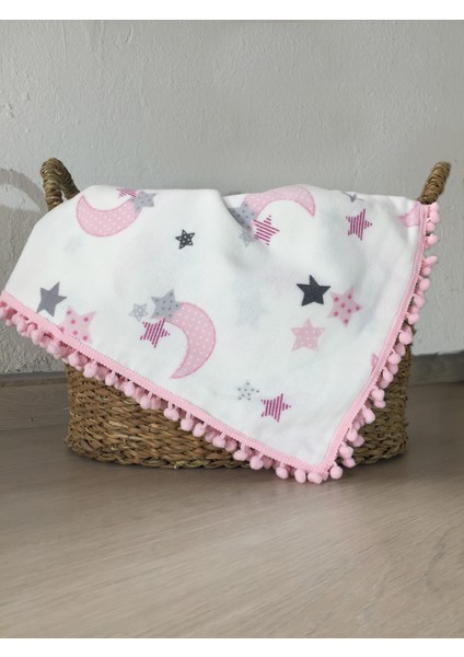 Flanel ( Pazen ) Bebek Battaniyesi 100X115 | Çift Taraflı
