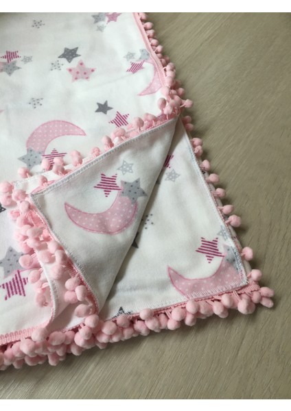 Flanel ( Pazen ) Bebek Battaniyesi 100X115 | Çift Taraflı