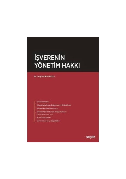 İşverenin Yönetim Hakkı