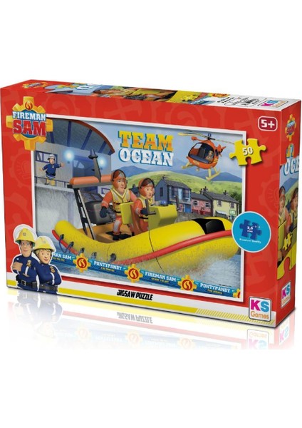 Ks Games 50 Parça Puzzle Fireman Sam Lisanslı Ürün