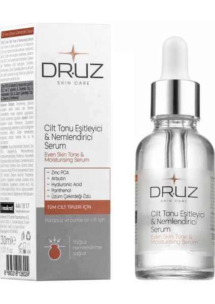 Dr.uz & Leke ve Cilt Tonu Eşitleyici Cilt Serumu 30 ml