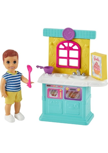 Barbie FXG94 Barbie Bebek Bakıcısı Temalı Oyun Setleri modelleri