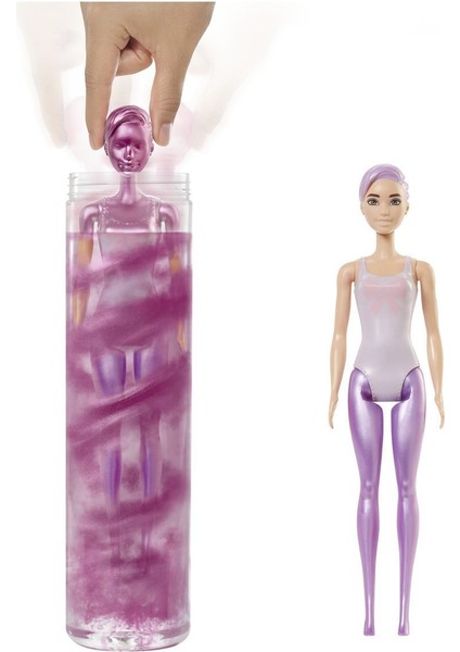 Barbie GWC55/GTR93 Barbie® Color Reveal™ Renk Değiştiren Işıltılı Sürpriz Bebekler Serisi / +3 Yaş fırsatları