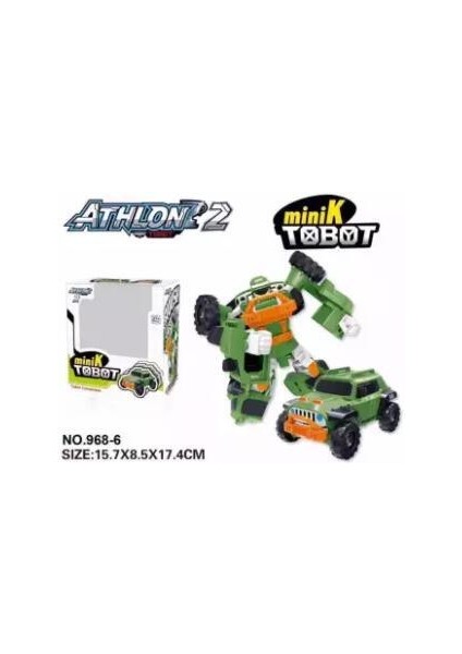 Athlon Mini Serisi Dönüşen Dönüşüm Robotu Erkek Çocuklar Için Oyuncak Arabalar