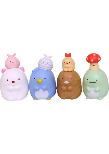 8 Adet Sevimli Anime Figürü Sumikko Gurashi Modeli Önemsiz Şey Araba Süsleri Ev Dekorasyonu