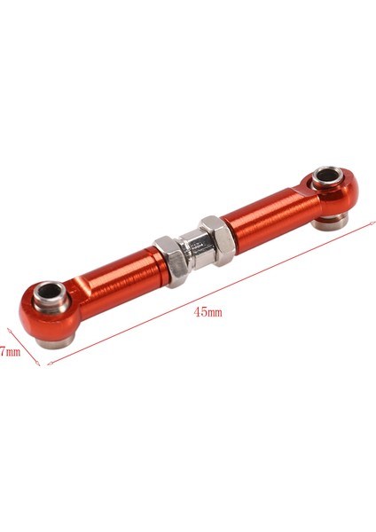 Haoen 6 Adet Metal Çubuk Aksesuarları Ön / Arka ve Rc Wltoys Için Servo Bağlantısı A949 A959 A969 A979 K929 Kırmızı indirimleri
