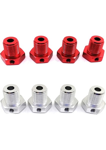 2 Takım Rc Araba Şap Tekerlek Göbeği Somunları 17MM Altıgen Somun Vida Kilidi 5353-KIRMIZI ve Galaktik Değiştirin