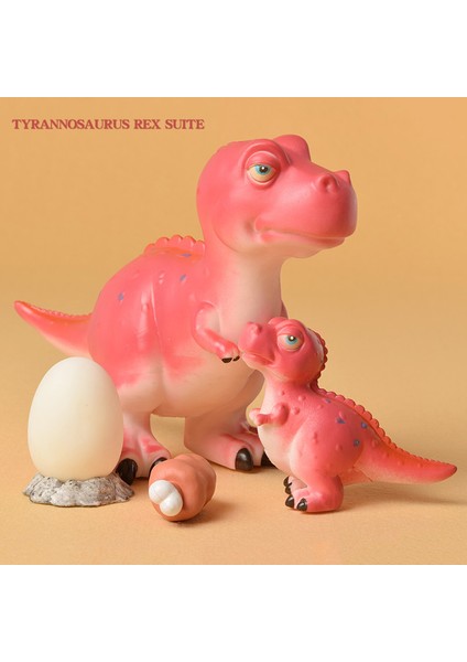 2020 Simüle Dinozor Modeli Oyuncak Yumuşak Tutkal Anne Dinozor Dinozor Yumurta Çocuk Bulmaca Oyun Ebeveyn-Çocuk (Tyrannosaurus Rex)(Yurt Dışından)