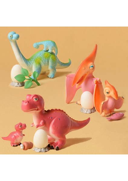 2020 Simüle Dinozor Modeli Oyuncak Yumuşak Tutkal Anne Dinozor Dinozor Yumurta Çocuk Bulmaca Oyun Ebeveyn-Çocuk (Tyrannosaurus Rex)(Yurt Dışından)