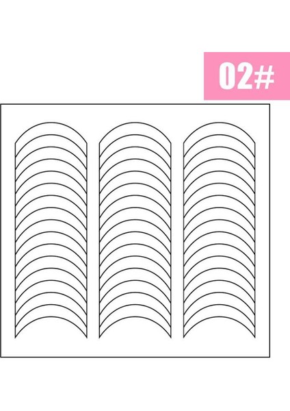 6 Adet 2. Stil French Tırnak Oje Bandı