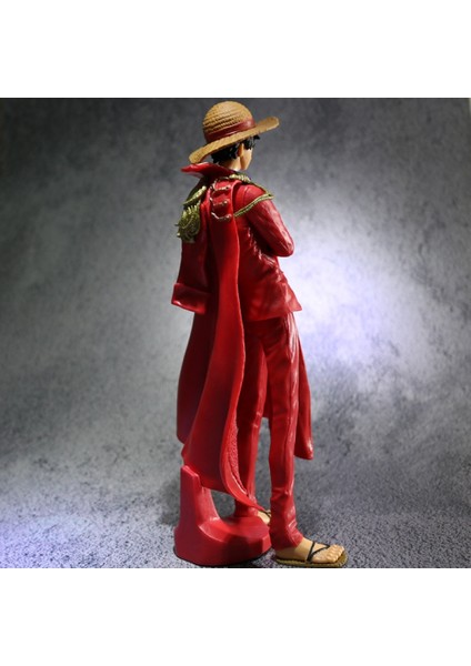 One Piece 20. Yıldönümü Kırmızı Pelerin Luffy Modeli Figür Odası Dekor Tatil Hediyesi