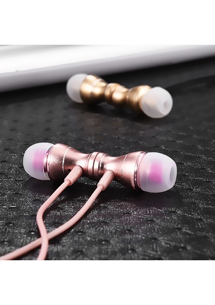 3.5mm Bas Müzik Mıknatıslar Kulaklık (Gri) (Yurt Dışından)