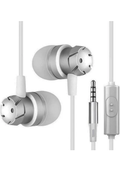 3.5mm Handsfree Kablolu Kulaklık Mp3 çalar (Gümü艧) (Yurt Dışından)