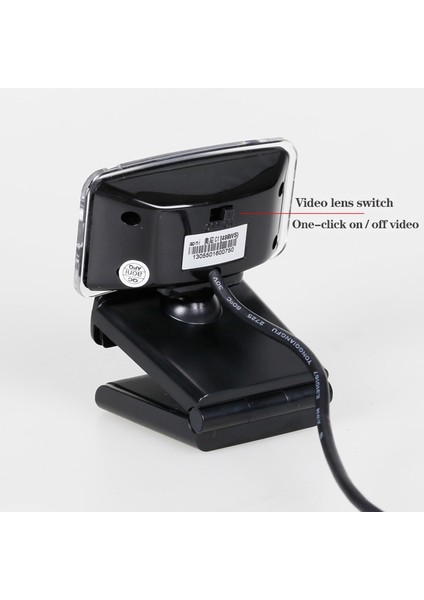 Aoni C11 720P 150 Derecelik Geniş Açılı Hd Bilgisayar Kamera -Siyah (Yurt Dışından)