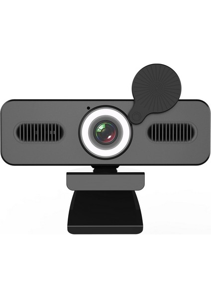 Zyskd Sürücüsüz 1080 P Güzelleştirici Işıklı Webcam (Kablo Uzunluğu.1.8m) -Siyah (Yurt Dışından)