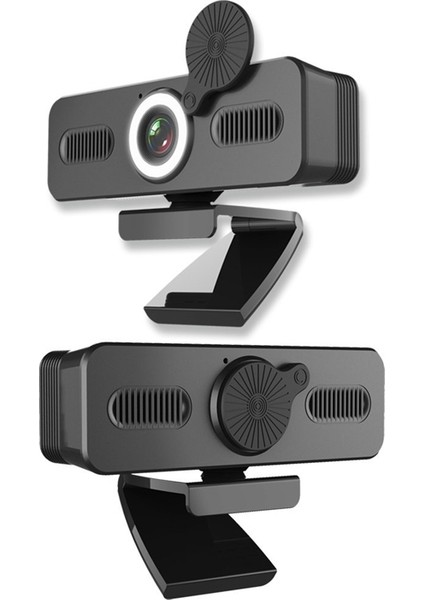 Zyskd Sürücüsüz 1080 P Güzelleştirici Işıklı Webcam (Kablo Uzunluğu.1.8m) -Siyah (Yurt Dışından)