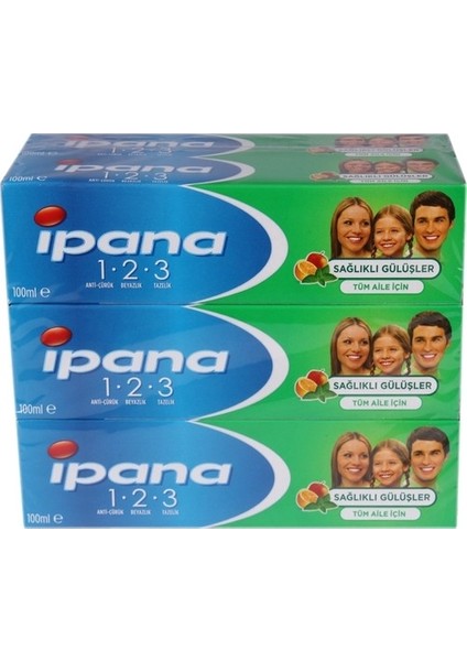 Ipana Sağlıklı Gülüşler Diş Macunu 100 ml 6 Adet