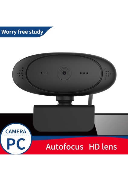 1080P Full Hd Dahili Mikrofonlu Akıllı USB Webcam -Siyah (Yurt Dışından)