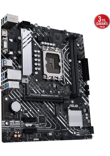 Prıme B660M-K D4 Intel B660 Lga1700 DDR4 5333 Hdmı Vga Çift M2 Usb3.2 Matx (Prıme B660M-K D4) Anakart